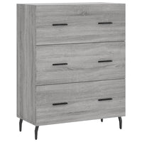 Credenza Grigio Sonoma 69,5x34x180 cm in Legno Multistrato 3198423