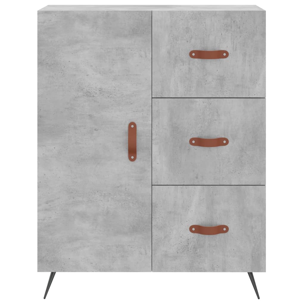 Credenza Grigio Cemento 69,5x34x180 cm in Legno Multistrato 3198445