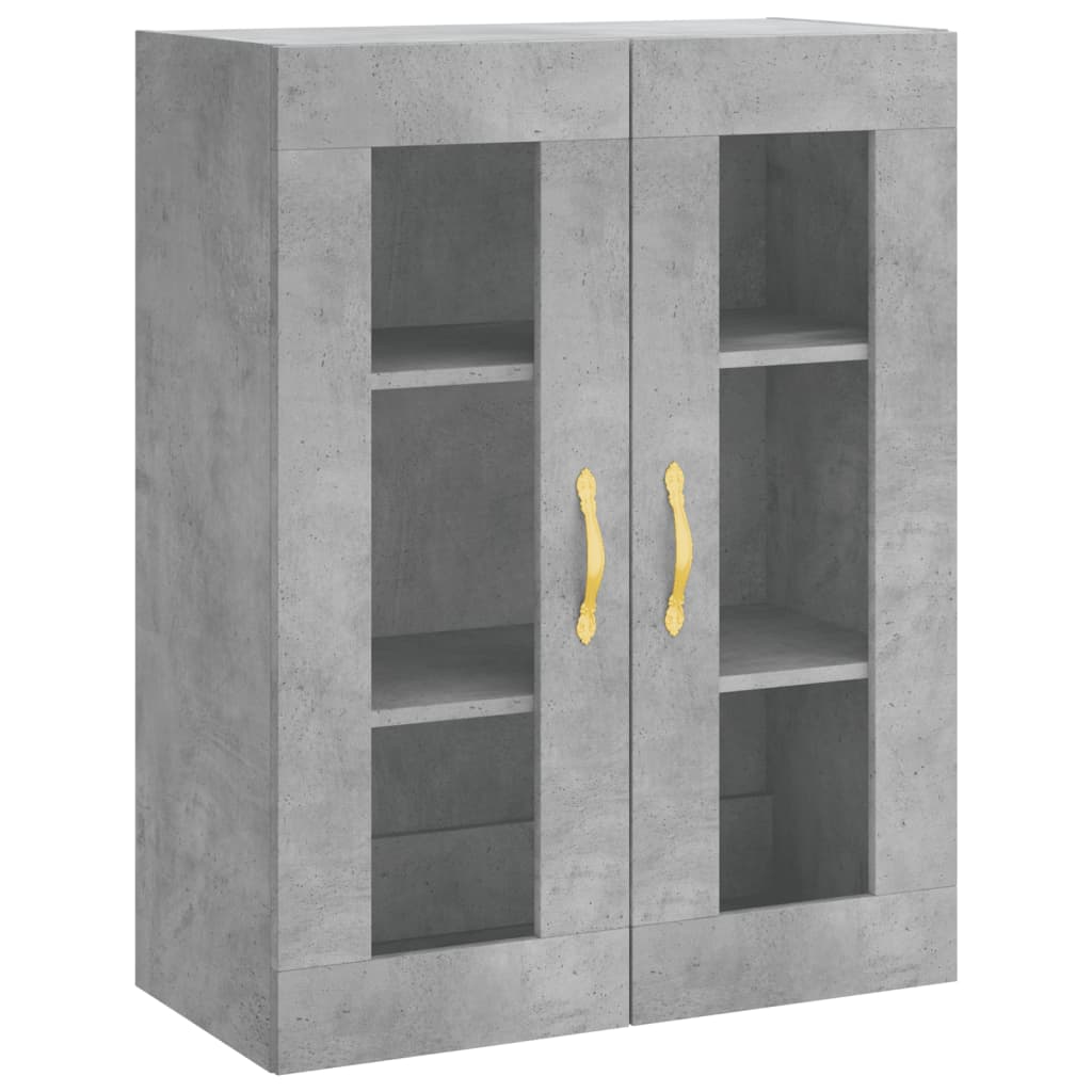 Credenza Grigio Cemento 69,5x34x180 cm in Legno Multistrato 3198453