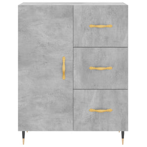 Credenza Grigio Cemento 69,5x34x180 cm in Legno Multistrato 3198453