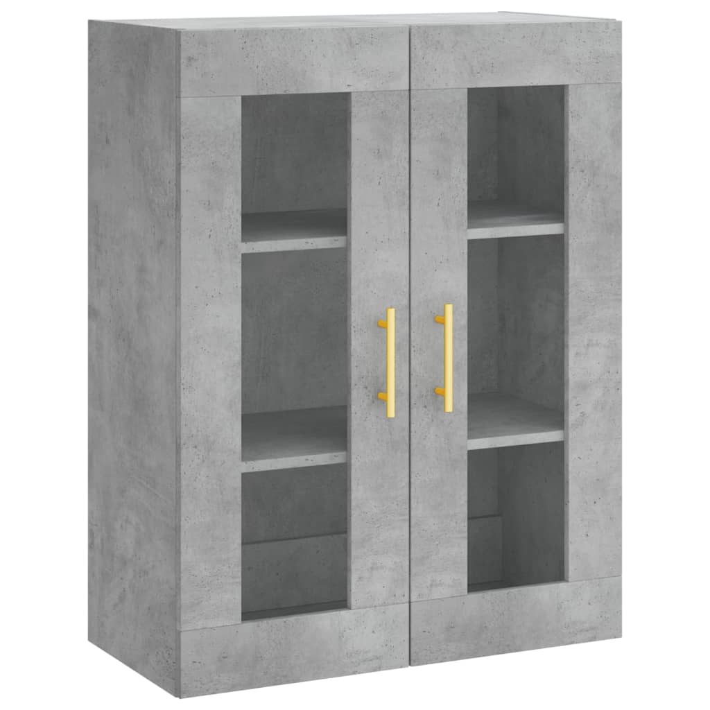 Credenza Grigio Cemento 69,5x34x180 cm in Legno Multistrato 3198461