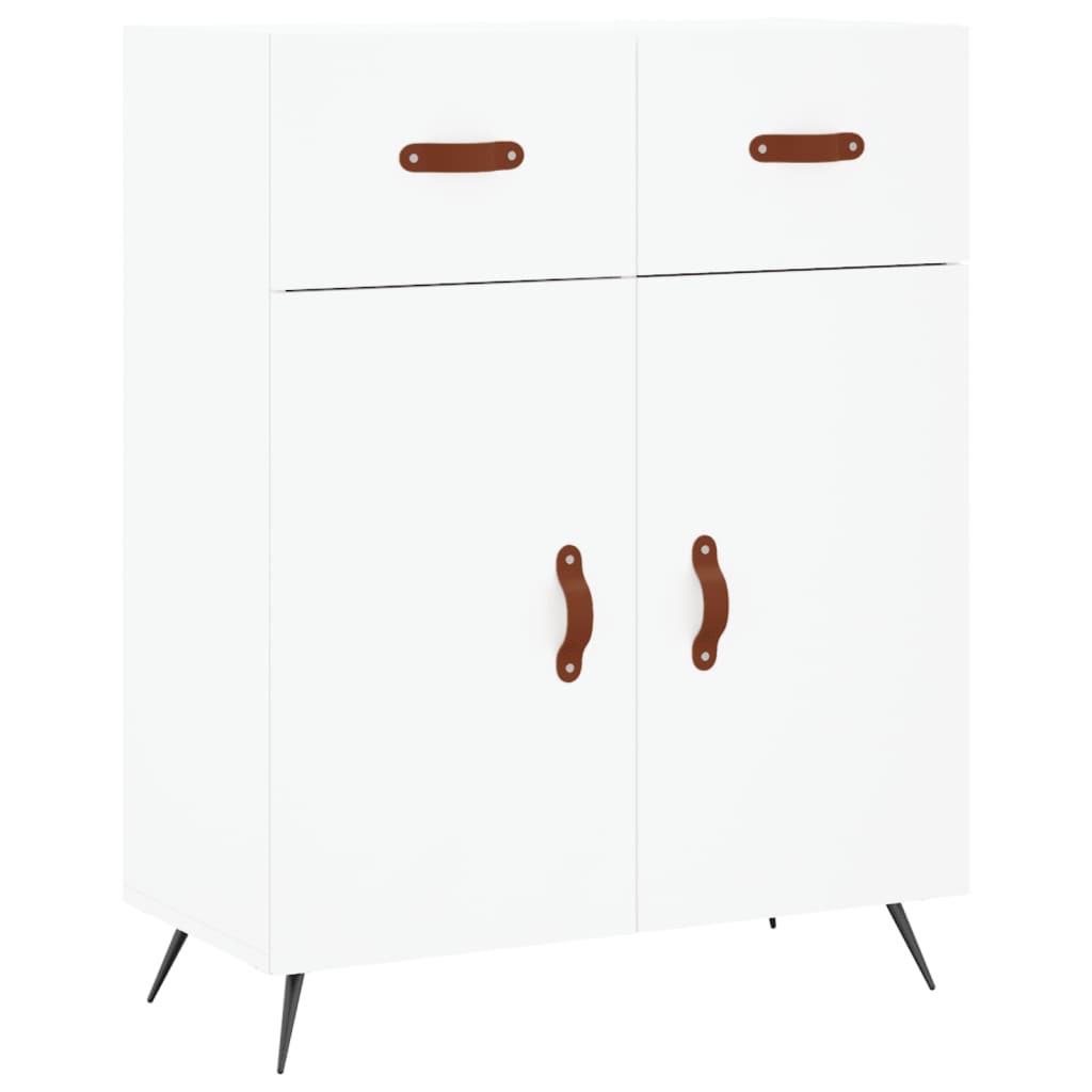 Credenza Bianca 69,5x34x180 cm in Legno Multistrato 3198505