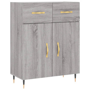 Credenza Grigio Sonoma 69,5x34x180 cm in Legno Multistrato 3198519