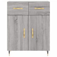 Credenza Grigio Sonoma 69,5x34x180 cm in Legno Multistrato 3198519