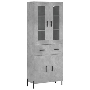 Credenza Grigio Cemento 69,5x34x180 cm in Legno Multistratocod mxl 102083