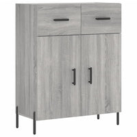 Credenza Grigio Sonoma 69,5x34x180 cm in Legno Multistrato 3198543