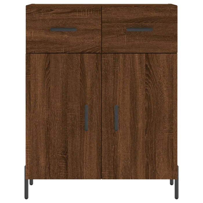 Credenza Rovere Marrone 69,5x34x180 cm in Legno Multistrato 3198544