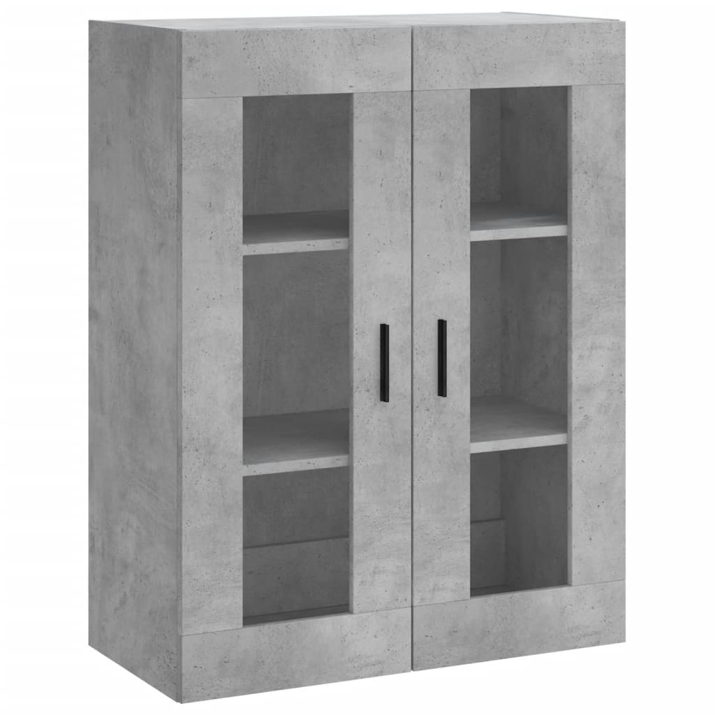 Credenza Grigio Cemento 69,5x34x180 cm in Legno Multistrato 3198549