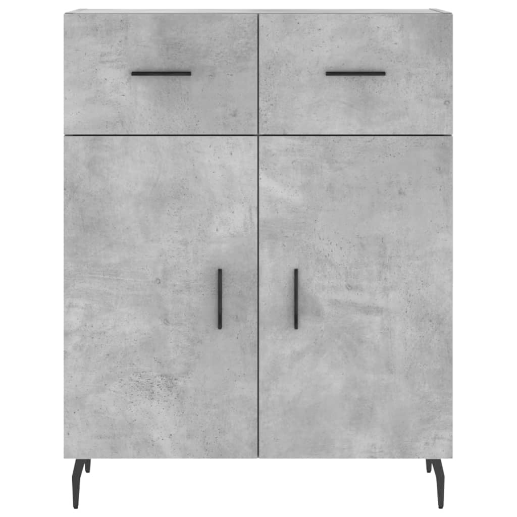 Credenza Grigio Cemento 69,5x34x180 cm in Legno Multistrato 3198549