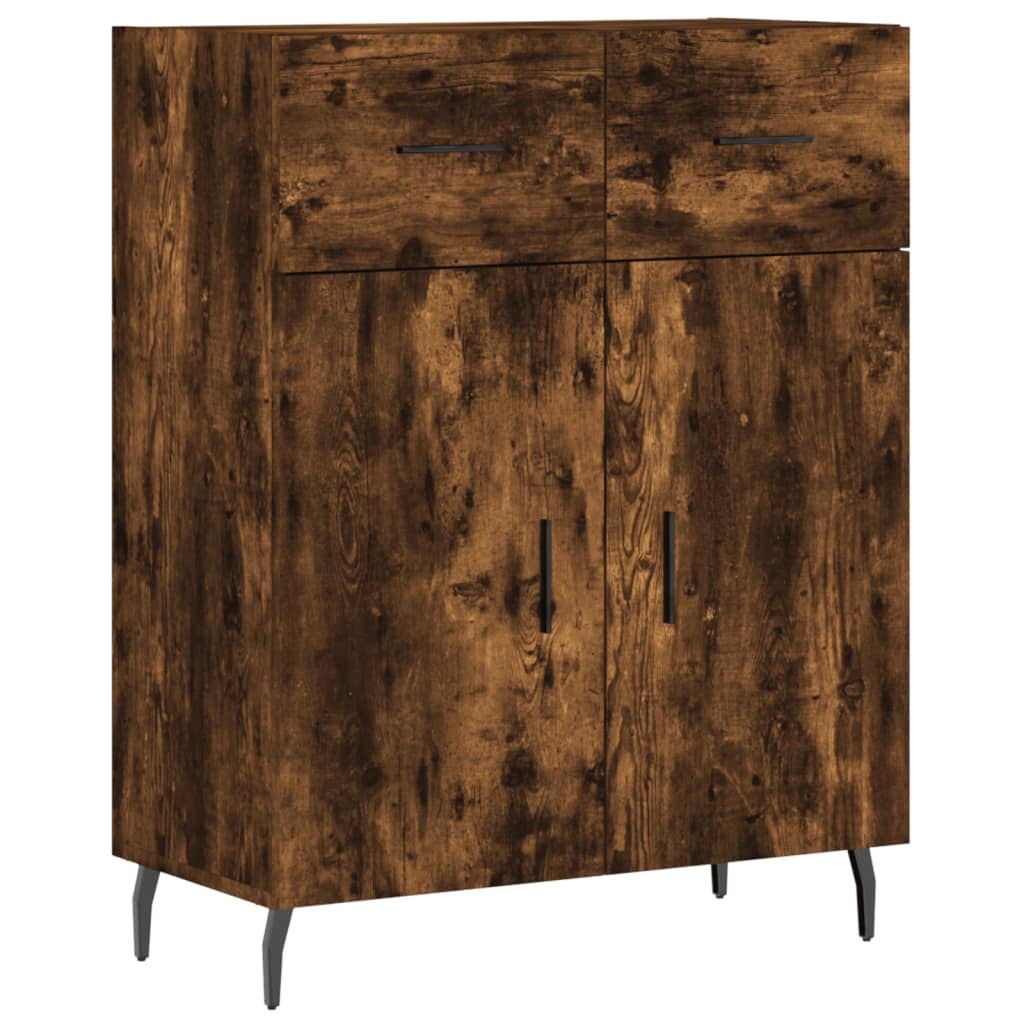 Credenza Rovere Fumo  69,5x34x180 cm in Legno Multistrato 3198550