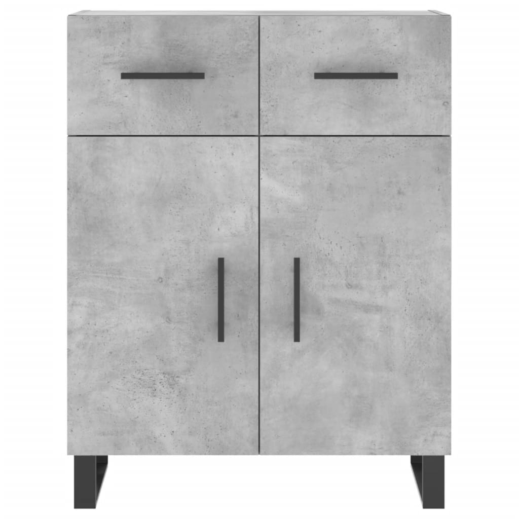 Credenza Grigio Cemento 69,5x34x180 cm in Legno Multistrato 3198557