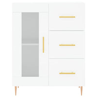 Credenza Bianca 69,5x34x180 cm in Legno Multistrato 3198585