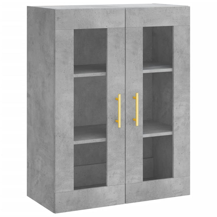 Credenza Grigio Cemento 69,5x34x180 cm in Legno Multistrato 3198589