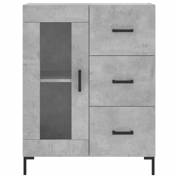 Credenza Grigio Cemento 69,5x34x180 cm in Legno Multistrato 3198597