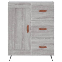 Credenza Grigio Sonoma 69,5x34x180 cm in Legno Multistrato 3198639