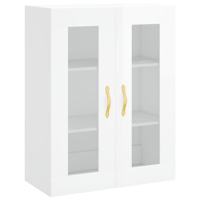 Credenza Bianco Lucido 69,5x34x180 cm in Legno Multistrato 3198643