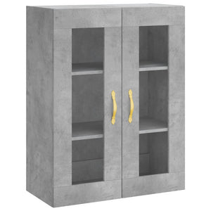 Credenza Grigio Cemento 69,5x34x180 cm in Legno Multistrato 3198645