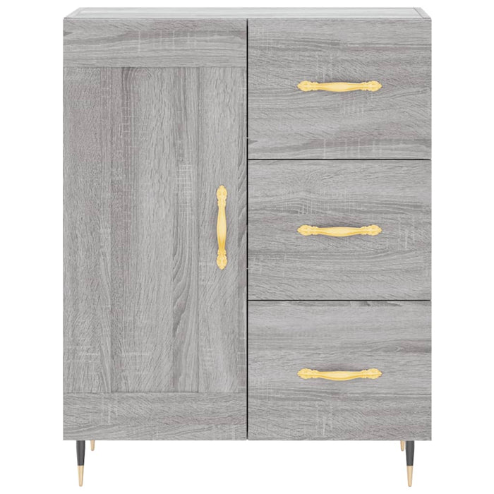 Credenza Grigio Sonoma 69,5x34x180 cm in Legno Multistrato 3198647