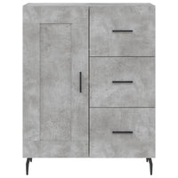 Credenza Grigio Cemento 69,5x34x180 cm in Legno Multistrato 3198677