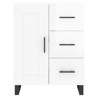 Credenza Bianco Lucido 69,5x34x180 cm in Legno Multistrato 3198683