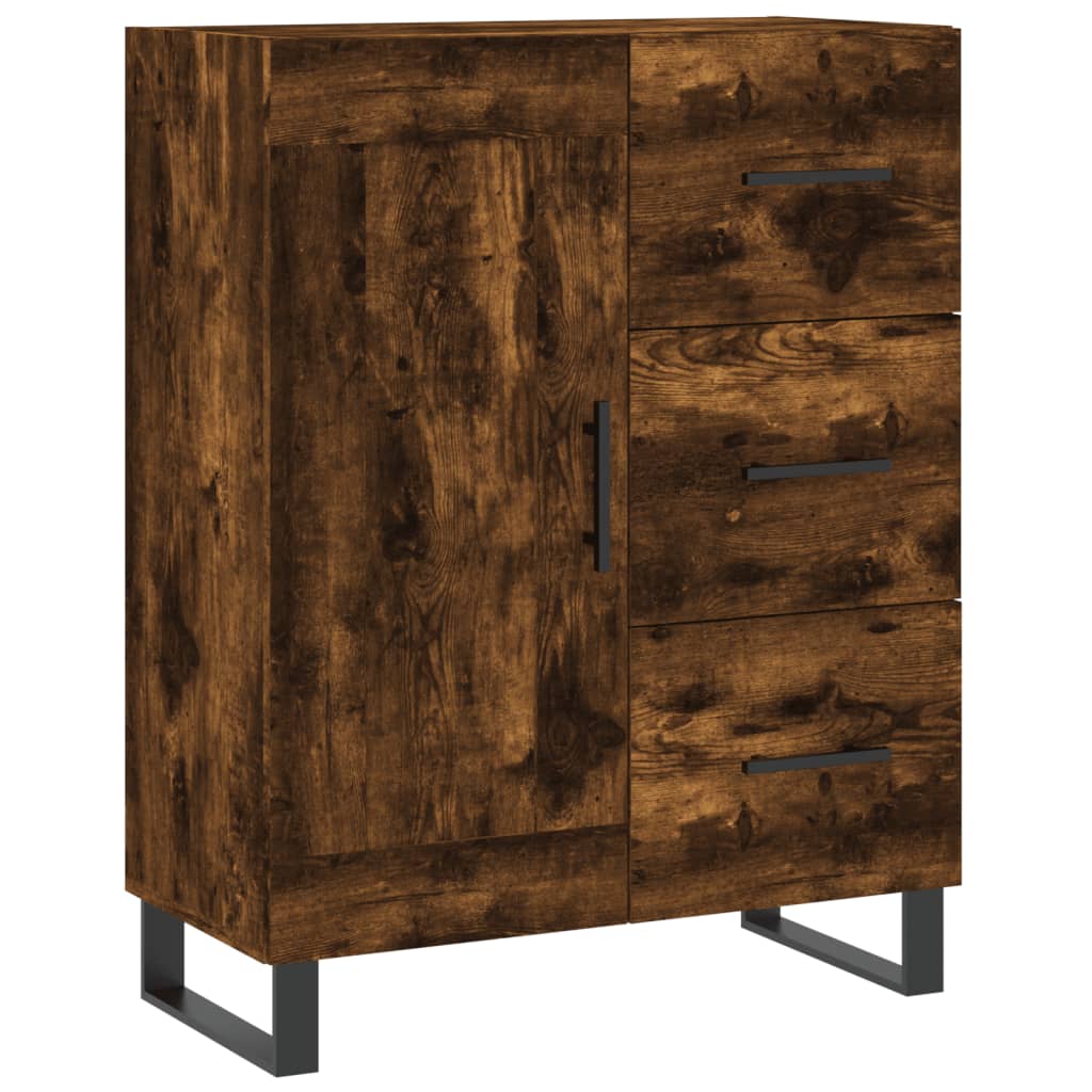 Credenza Rovere Fumo  69,5x34x180 cm in Legno Multistrato 3198686