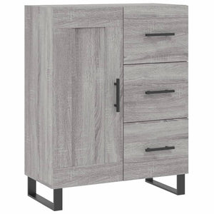 Credenza Grigio Sonoma 69,5x34x180 cm in Legno Multistrato 3198687