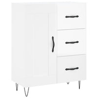 Credenza Bianco Lucido 69,5x34x180 cm in Legno Multistrato 3198691