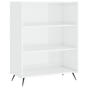 Credenza Bianco Lucido 69,5x34x180 cm in Legno Multistrato 3198699