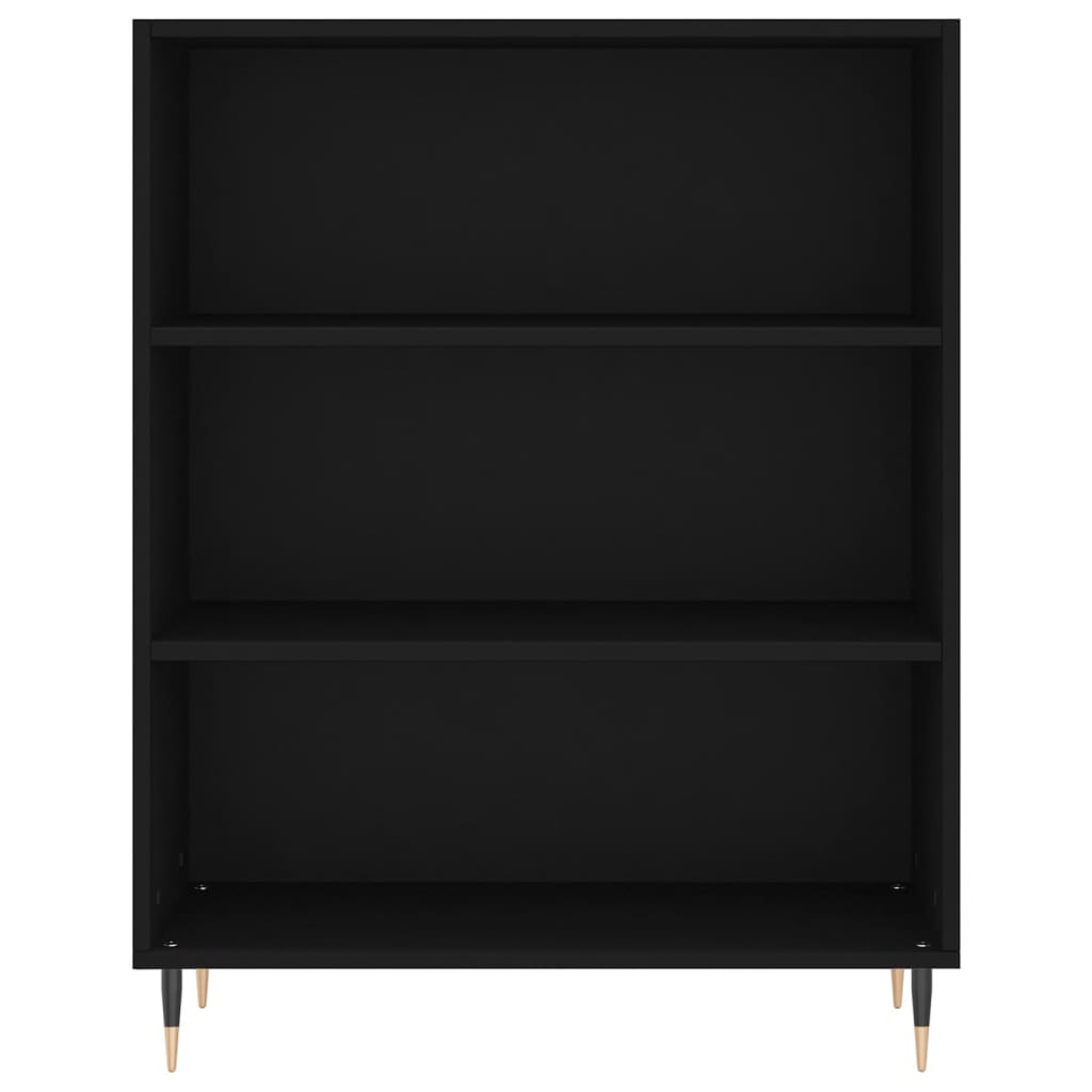 Credenza Nera 69,5x34x180 cm in Legno Multistrato 3198706