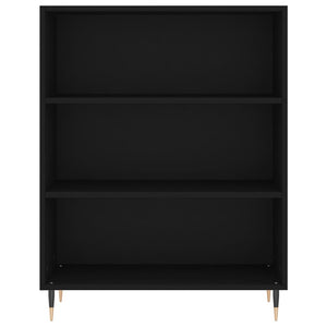 Credenza Nera 69,5x34x180 cm in Legno Multistrato 3198706