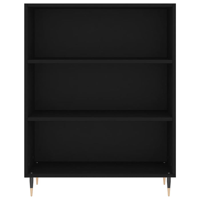 Credenza Nera 69,5x34x180 cm in Legno Multistrato 3198706