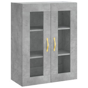 Credenza Grigio Cemento 69,5x34x180 cm in Legno Multistrato 3198709