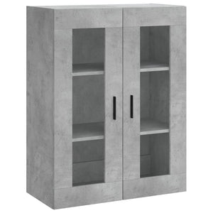 Credenza Grigio Cemento 69,5x34x180 cm in Legno Multistrato 3198741