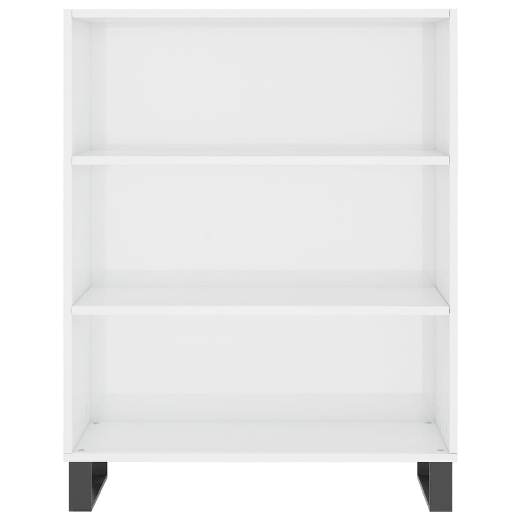 Credenza Bianco Lucido 69,5x34x180 cm in Legno Multistrato 3198747