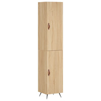 Credenza Rovere Sonoma 34,5x34x180 cm in Legno Multistratocod mxl 125589