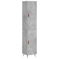 Credenza Grigio Cemento 34,5x34x180 cm in Legno Multistrato 3198765