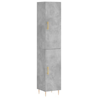 Credenza Grigio Cemento 34,5x34x180 cm in Legno Multistrato 3198781