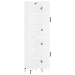 Credenza 34,5x34x180 cm in Legno Multistrato Bianco Lucido 3198787