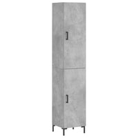 Credenza Grigio Cemento 34,5x34x180 cm in Legno Multistrato 3198789