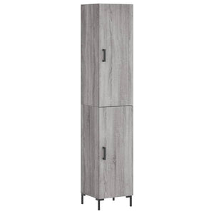 Credenza Grigio Sonoma 34,5x34x180 cm in Legno Multistrato 3198791