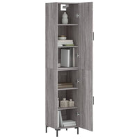 Credenza Grigio Sonoma 34,5x34x180 cm in Legno Multistrato 3198791