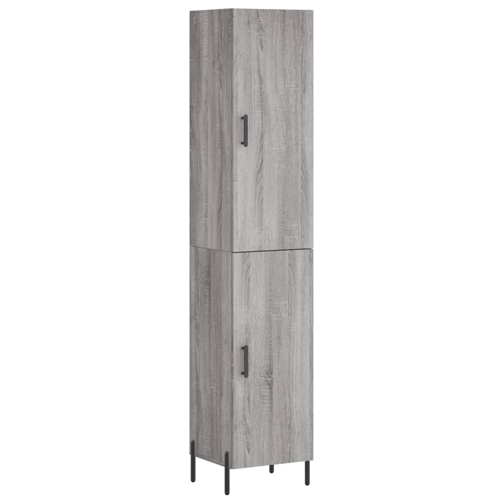 Credenza Grigio Sonoma 34,5x34x180 cm in Legno Multistrato 3198799