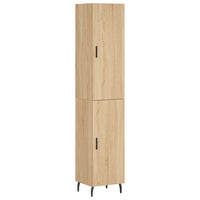 Credenza Rovere Sonoma 34,5x34x180 cm in Legno Multistratocod mxl 101702