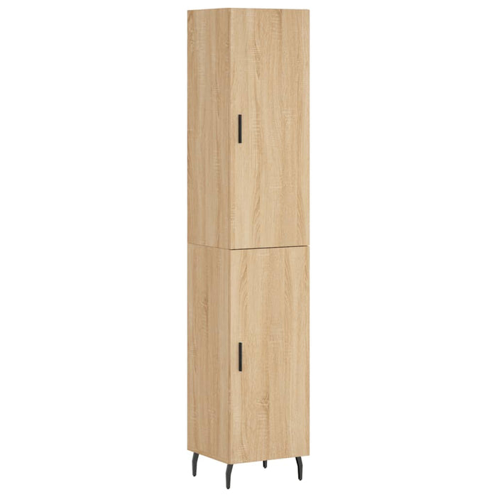 Credenza Rovere Sonoma 34,5x34x180 cm in Legno Multistratocod mxl 101702