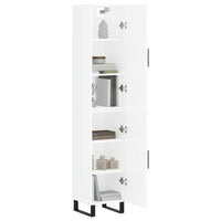 Credenza 34,5x34x180 cm in Legno Multistrato Bianco Lucido 3198811