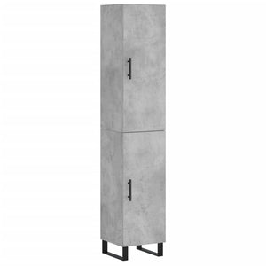 Credenza Grigio Cemento 34,5x34x180 cm in Legno Multistratocod mxl 77756