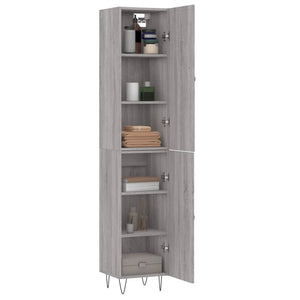 Credenza Grigio Sonoma 34,5x34x180 cm in Legno Multistrato 3198823