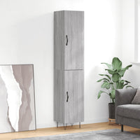 Credenza Grigio Sonoma 34,5x34x180 cm in Legno Multistrato 3198823