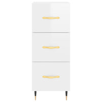 Credenza 34,5x34x180 cm in Legno Multistrato Bianco Lucido 3198835