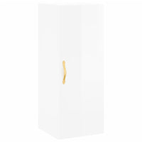 Credenza 34,5x34x180 cm in Legno Multistrato Bianco Lucido 3198835